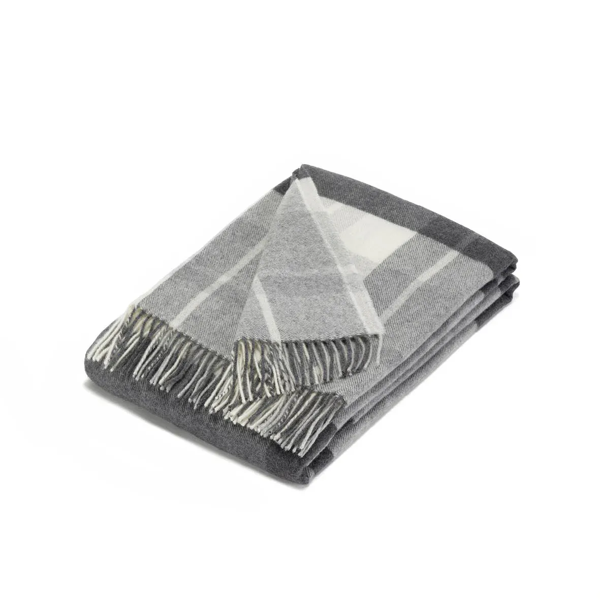 Woven plaid - White/grey