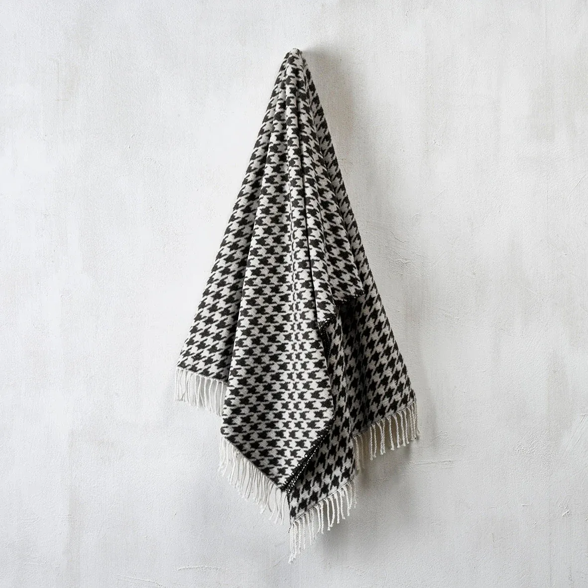 Woven plaid - Houndstooth Black / white - Image 2