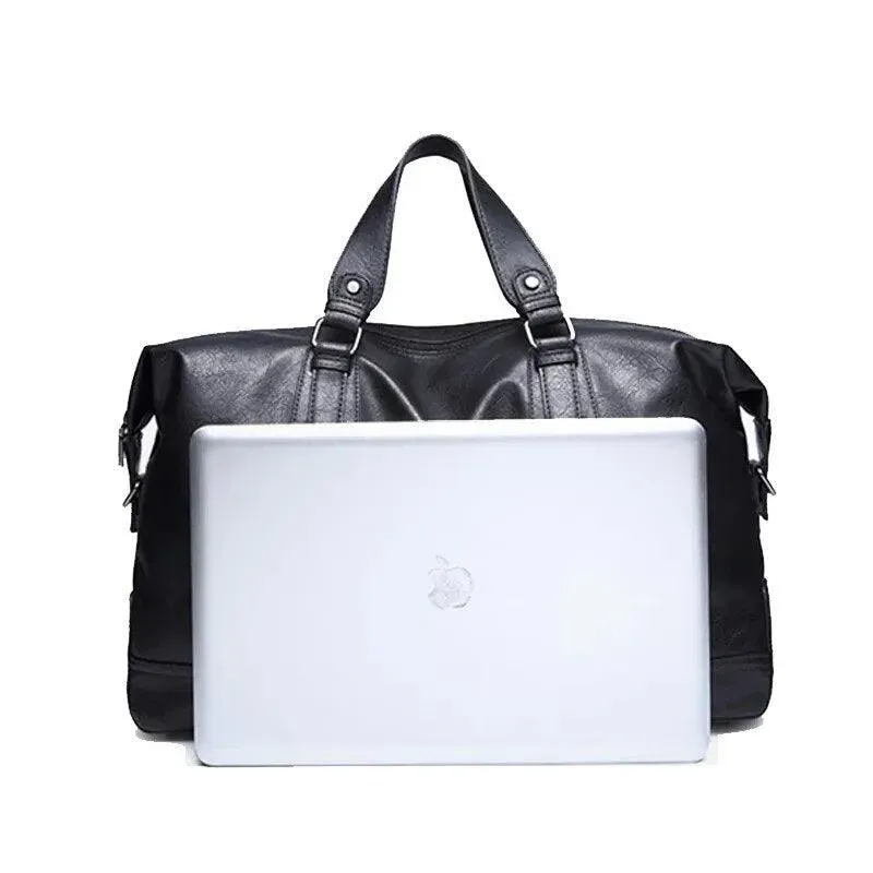 Fashion Men's Travel Bags Luggage Waterproof Suitcase Duffel Bag Big Large Capacity Bags Casual High-Capacity PU Leather Handbag - Image 2
