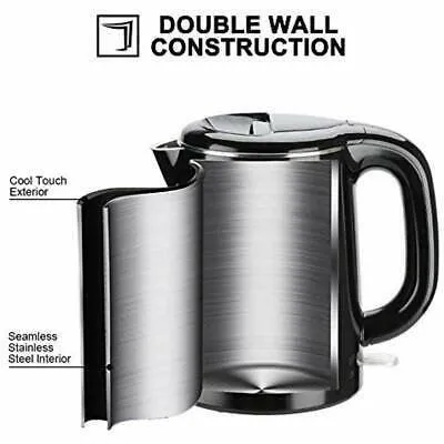 HQ 1.0 L Electric Kettle 1000W Double Wall Kettle HK-1001 - Image 4