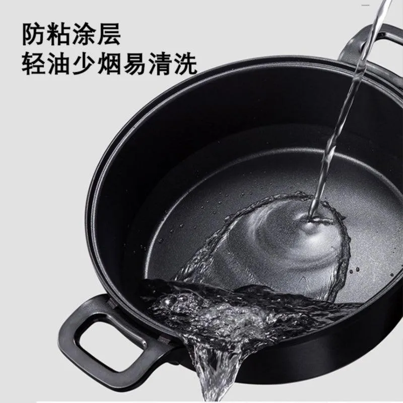Joydeem multi-function cooking pot cooking pot multi-purpose pot JD-3702W 3-speed precise temperature control 4 sets of baking pans Coconut milk white - Image 6