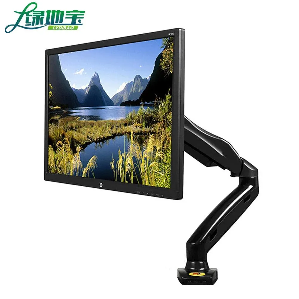 LVDIBAO NB F80 Full Motion Desktop Mount Bracket LCD TV Gas Spring Arm TV Monitor Bracket Suitable 17-27" Screen Monitor Support