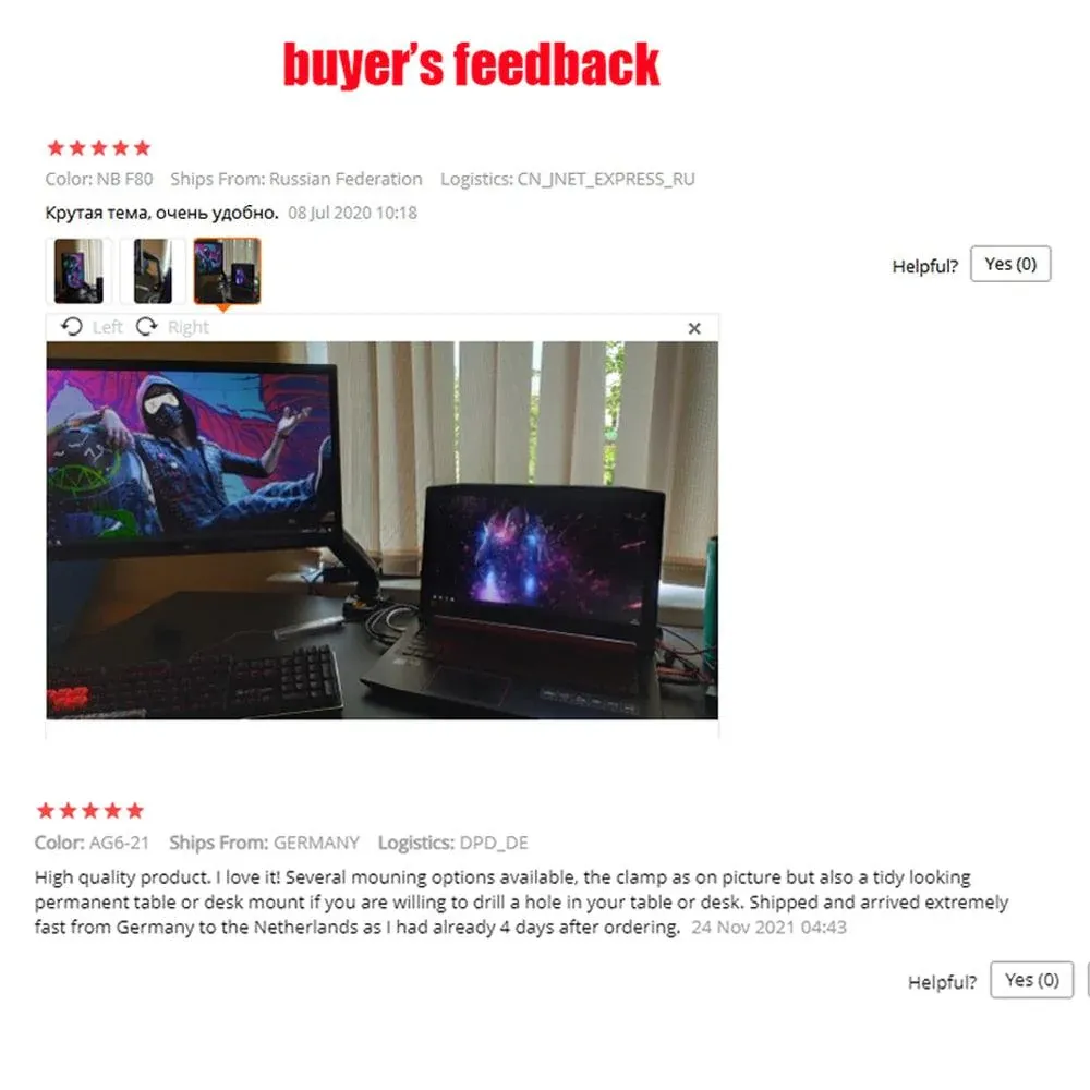 LVDIBAO NB F80 Full Motion Desktop Mount Bracket LCD TV Gas Spring Arm TV Monitor Bracket Suitable 17-27" Screen Monitor Support - Image 6