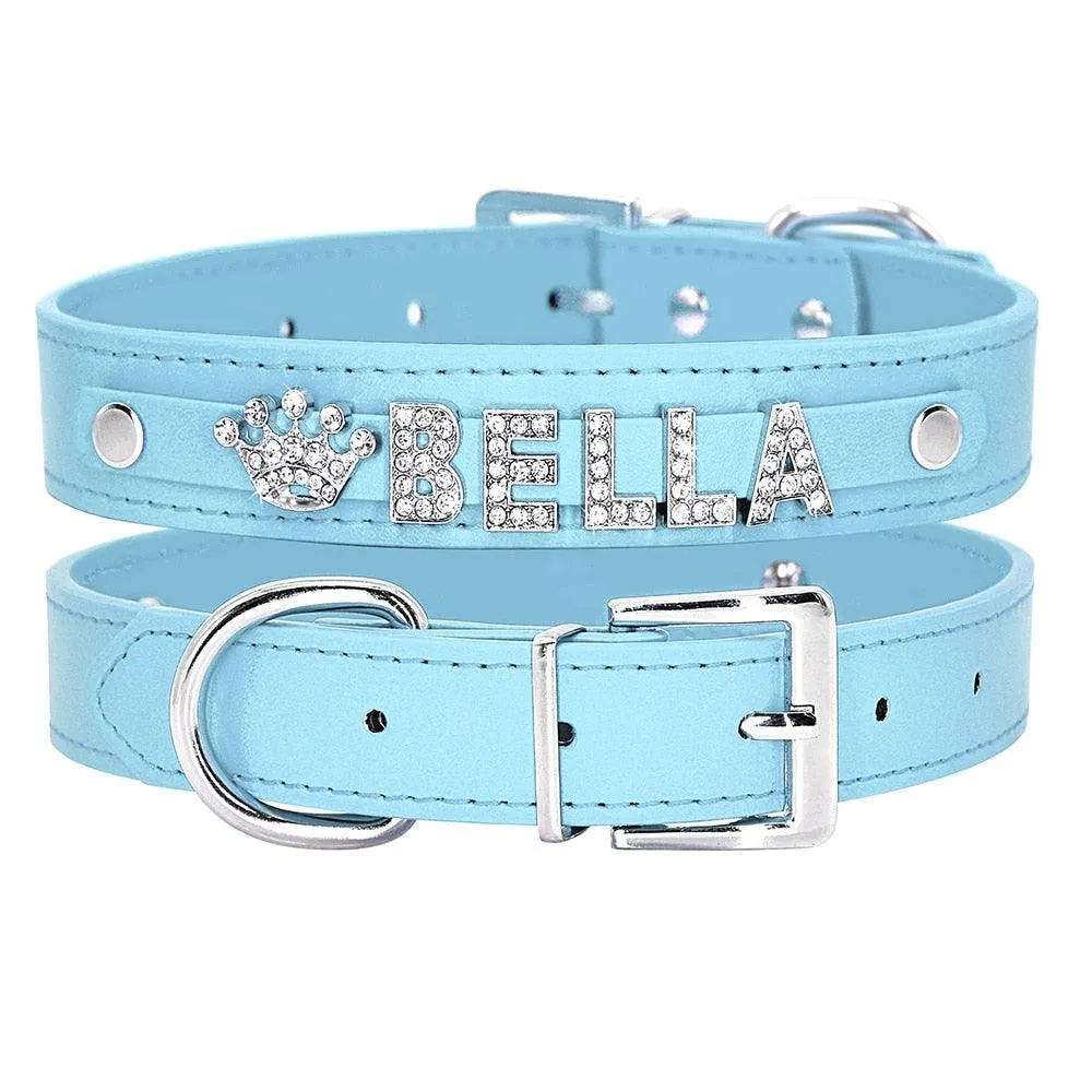 Personalized Cat Collar Rhinestone Puppy Small Dogs Collars Custom for Chihuahua Yorkshire Free Name Charms Cat Accessories - Image 5