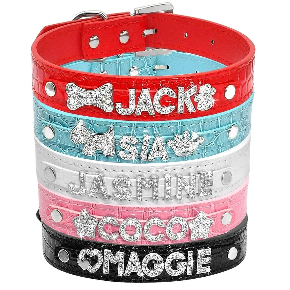 Personalized Cat Collar Rhinestone Puppy Small Dogs Collars Custom for Chihuahua Yorkshire Free Name Charms Cat Accessories - Image 9