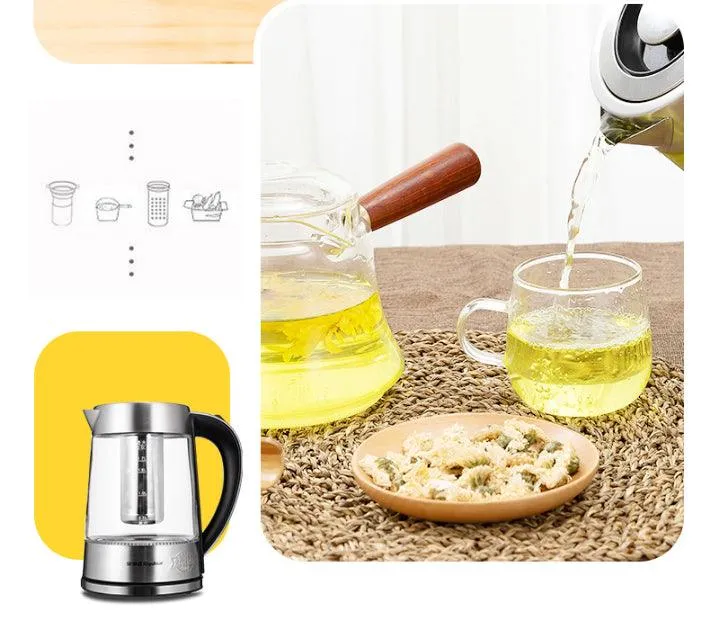 Royalstar 304 stainless glass electric kettle GL2000A,1500W - Image 7