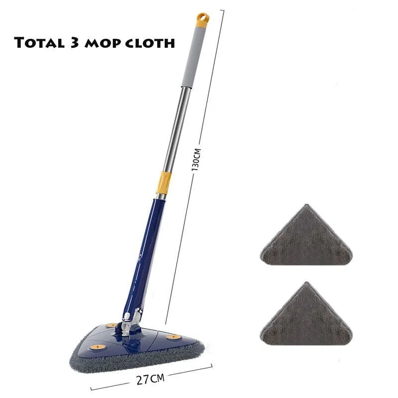 Triangle 360 Cleaning Mop Telescopic Household Ceiling Cleaning Brush Tool Self-draining To Clean Tiles and Walls - Image 5