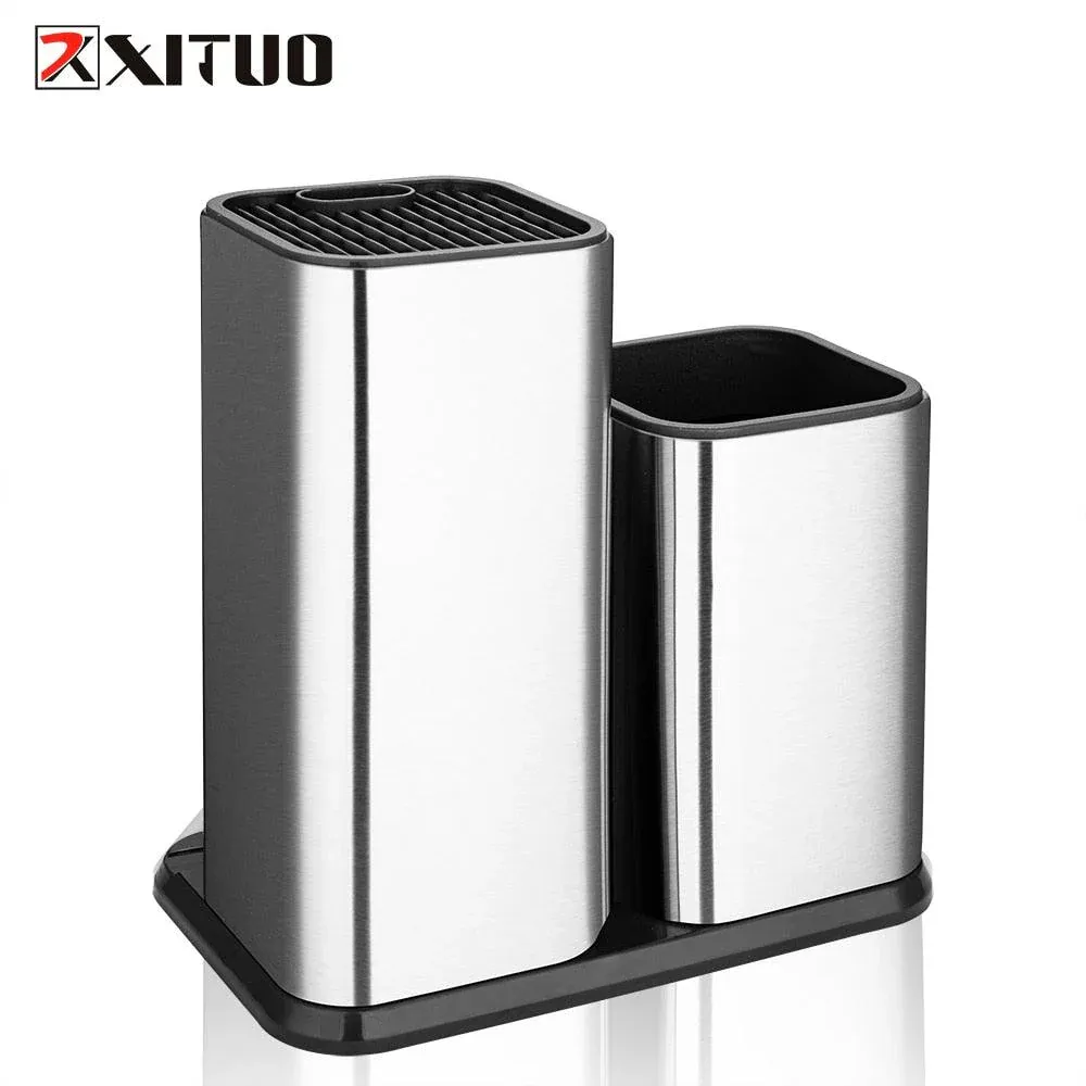 XITUO Stainless Steel Knife Holder Kitchen Stand Holder Multi-tool High Quality Storage Tool For Damascus Chef Knife Meat Knife - Image 4