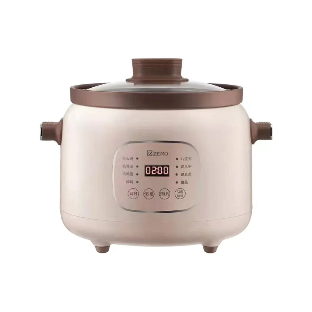ZSD-7381: Zeno Slow Cooker, Purple Clay inner pot, 3L