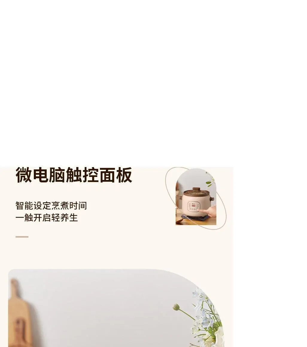 ZSD-7381: Zeno Slow Cooker, Purple Clay inner pot, 3L - Image 7